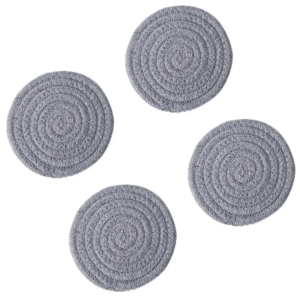4PCS Braided Woven Place Mats Cotton Linen Placemats Round Coasters Table Protection Practical Home Use
4PCS Braided Woven Place Mats Cotton Linen Placemats Round Coasters Table Protection Practical Home Use