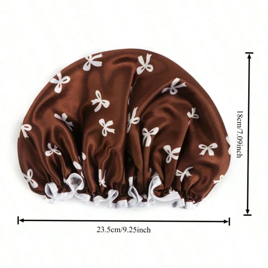 Waterproof Double-Layer Bow Shower Cap, Elastic Bathing Cap, Adult Kitchen Anti-Oil Cap, Bathroom Hair Drying Cap, Adjustable
Waterproof Double-Layer Bow Shower Cap, Elastic Bathing Cap, Adult Kitchen Anti-Oil Cap, Bathroom Hair Drying Cap, Adjustable