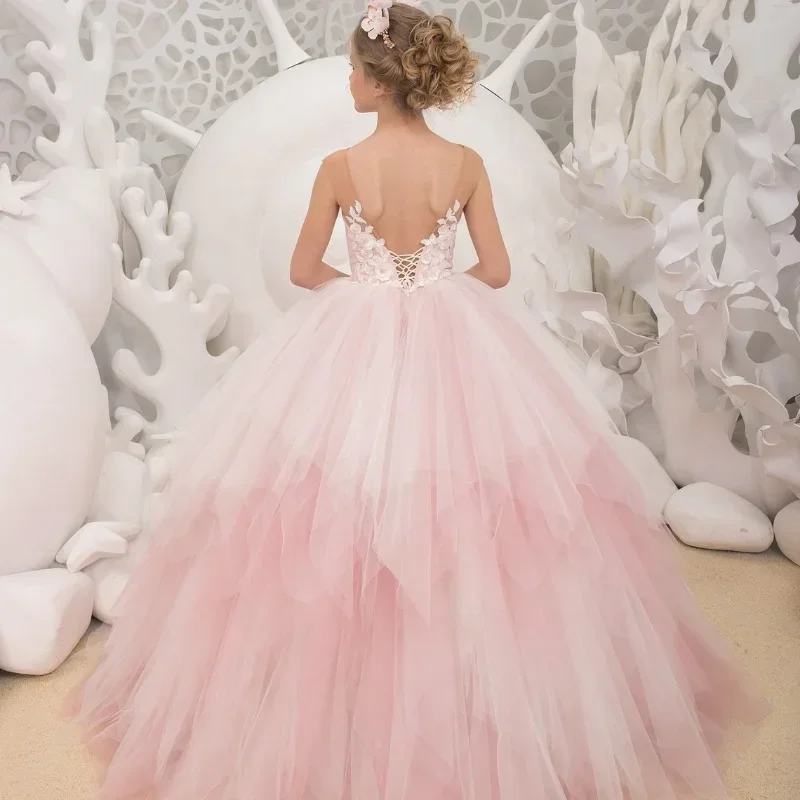 Flower Girl Dresses O-Neck Floor-Length Sleeveless Ball Gown Princess Dress for Wedding Bridesmaid Birthday First Communion Gown
Flower Girl Dresses O-Neck Floor-Length Sleeveless Ball Gown Princess Dress for Wedding Bridesmaid Birthday First Communion Gown