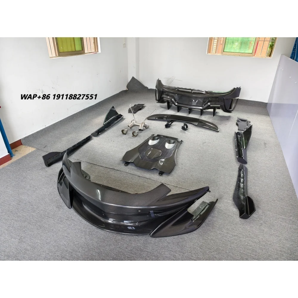Hot-selling 600LT Style Dry Carbon Fiber Front and Rear Bumper Wing Body Kit for McLaren 540c 570s Convertible
Hot-selling 600LT Style Dry Carbon Fiber Front and Rear Bumper Wing Body Kit for McLaren 540c 570s Convertible