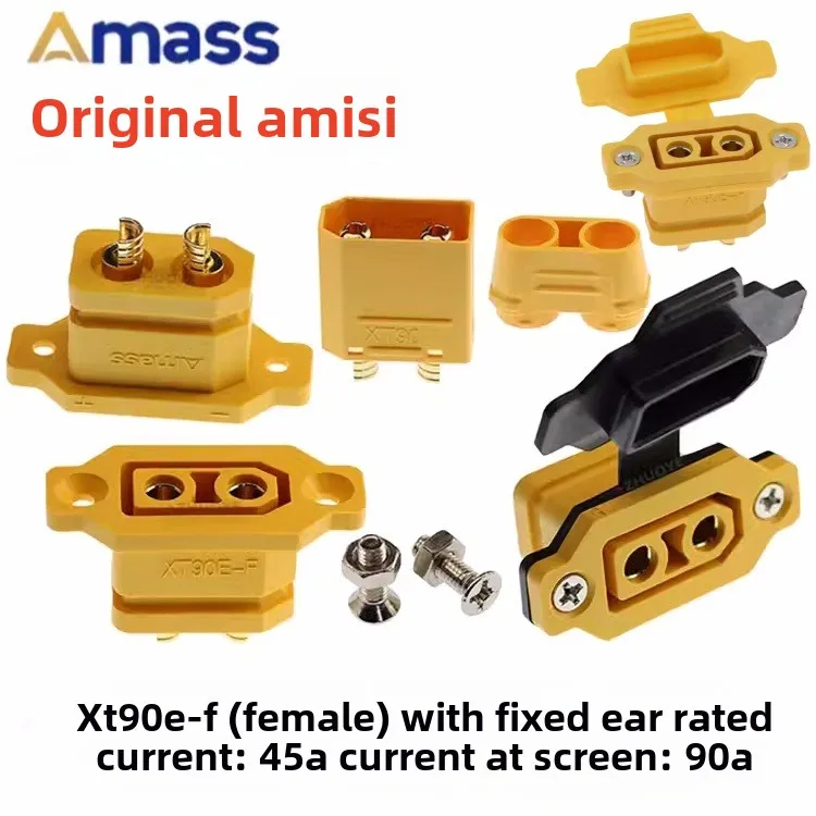 Brand new original Amass XT90E-F fixed female head yellow gold-plated model aircraft power battery connector
Brand new original Amass XT90E-F fixed female head yellow gold-plated model aircraft power battery connector