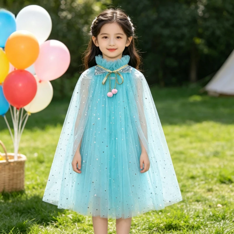 Sheer Tulle Mesh Cloak Fluffy Princess Cape Outfit Fashion Dress Up Costume Ideal for Stage Shows Themed Events Birthday Parties
Sheer Tulle Mesh Cloak Fluffy Princess Cape Outfit Fashion Dress Up Costume Ideal for Stage Shows Themed Events Birthday Parties