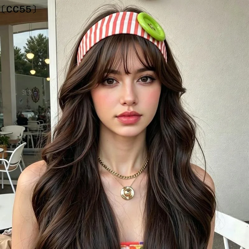 Summer Dopamine Large Button Stripe Headband Fashion Ins Style Spicy Y2K Hairband Sports Fitness Hair Band Hair Acces〔CC55〕
Summer Dopamine Large Button Stripe Headband Fashion Ins Style Spicy Y2K Hairband Sports Fitness Hair Band Hair Acces〔CC55〕