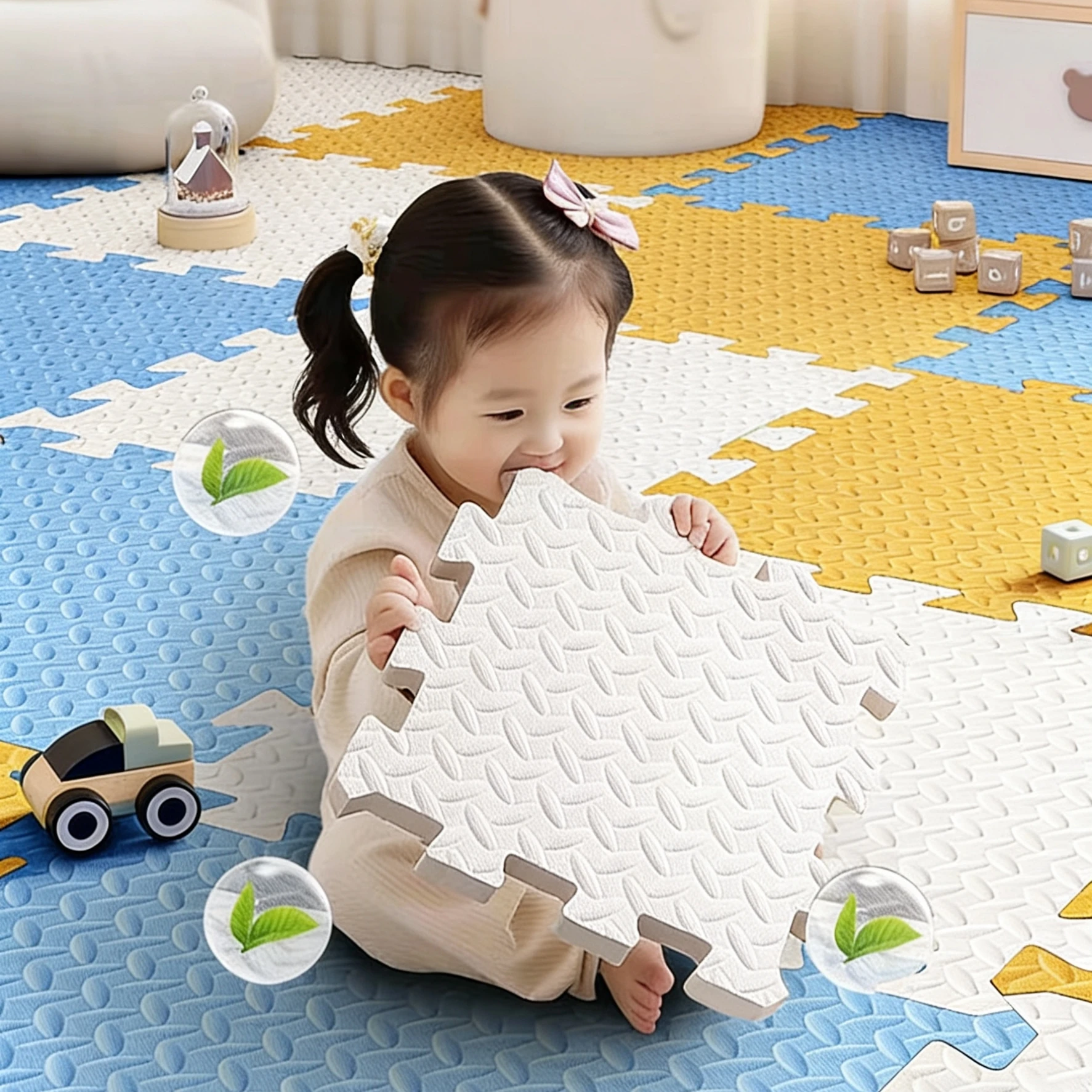 Набор из 16 мягких напольных ковриков-пазлов для детей, 30*30*1 см
Набор из 16 мягких напольных ковриков-пазлов для детей, 30*30*1 см