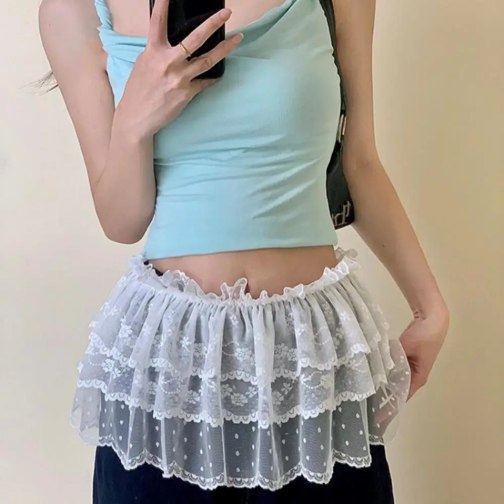 Korean Early Spring Short Skirt Lace Trim Apron Half Skirt Butt Curtain Skirt A-Line Soft Lace Stacked High Waist Short Skirt
Korean Early Spring Short Skirt Lace Trim Apron Half Skirt Butt Curtain Skirt A-Line Soft Lace Stacked High Waist Short Skirt