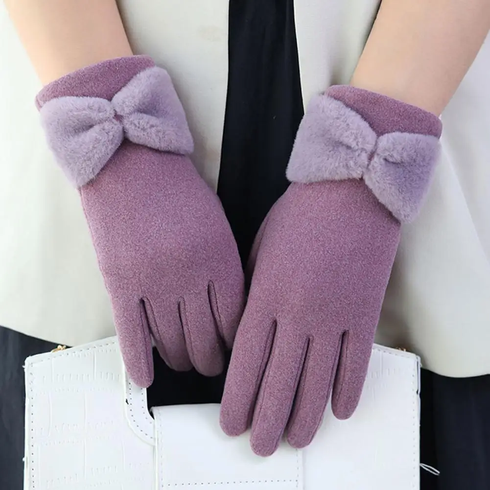 1 Pair Bowknot Decor Thickened Solid Color Women Gloves Autumn Winter Double-sided Fleece Touch Screen Driving Gloves 겨울 장갑
1 Pair Bowknot Decor Thickened Solid Color Women Gloves Autumn Winter Double-sided Fleece Touch Screen Driving Gloves 겨울 장갑
