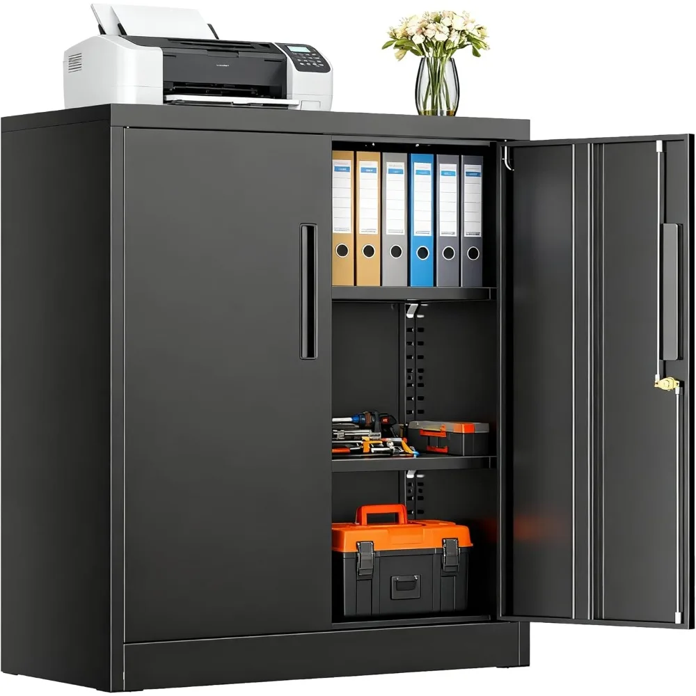 Metal Storage Cabinets, 36”Locking Cabinet with Doors and Adjustable Shelves, Steel Utility Tool Garage Cabinets for Home, Offi
Metal Storage Cabinets, 36”Locking Cabinet with Doors and Adjustable Shelves, Steel Utility Tool Garage Cabinets for Home, Offi