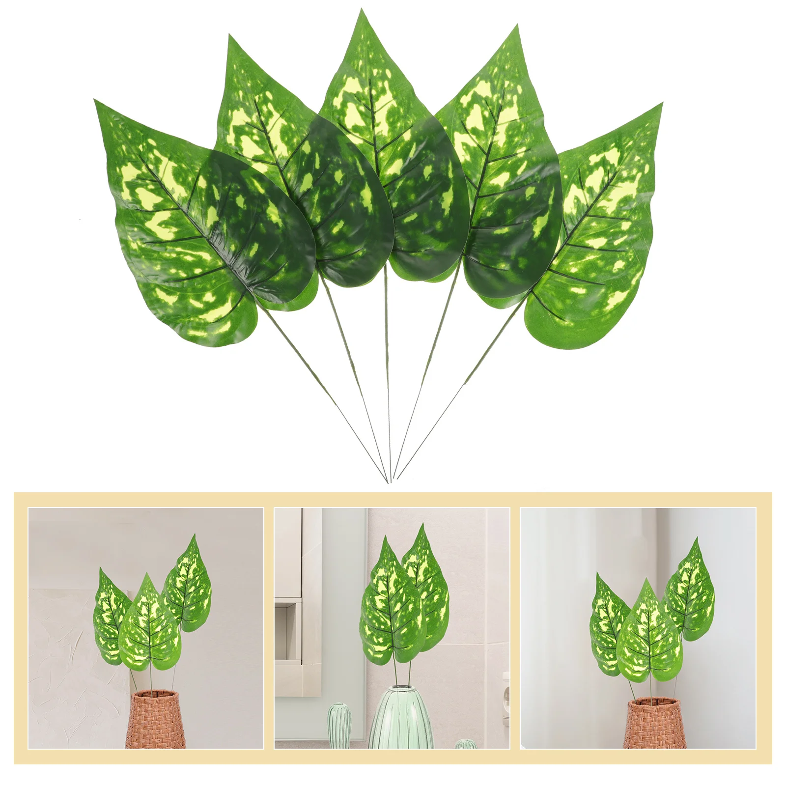 5pcs Artificial Green Plant Cloth Leaves For Diy Wreath Flower Arrangement Decorative Greenery Craft Room Decor Faux Leaves
5pcs Artificial Green Plant Cloth Leaves For Diy Wreath Flower Arrangement Decorative Greenery Craft Room Decor Faux Leaves