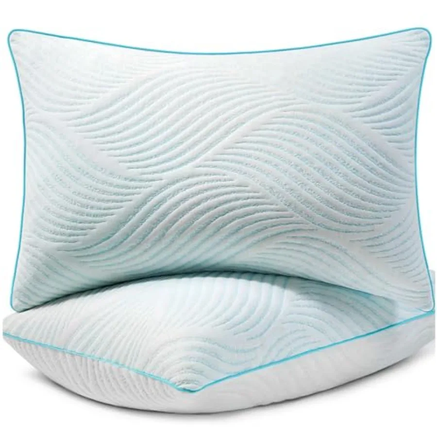 Pillows King Size Set of 2 Cooling Memory Foam Pillows for Sleeping Adjustable Medium Firm Back and Side Sleeper
Pillows King Size Set of 2 Cooling Memory Foam Pillows for Sleeping Adjustable Medium Firm Back and Side Sleeper