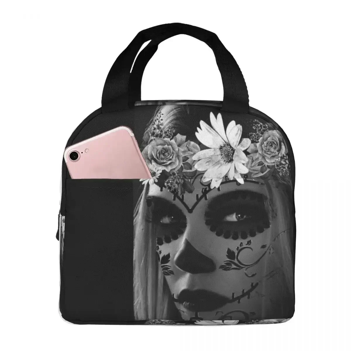 Sugar Skull Mexican Thermal Insulated Lunch Bags Resuable Picnic Bags Thermal Cooler Lunch Box Lunch Tote for Woman Work
Sugar Skull Mexican Thermal Insulated Lunch Bags Resuable Picnic Bags Thermal Cooler Lunch Box Lunch Tote for Woman Work