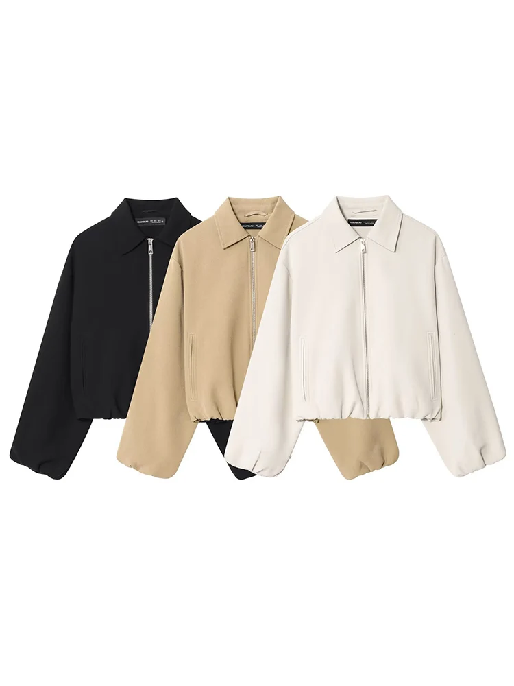 Европейский и американский стиль, осенняя новая модная повседневная темпераментная женская одежда, однотонная пышная куртка с карманами на молнии
Европейский и американский стиль, осенняя новая модная повседневная темпераментная женская одежда, однотонная пышная куртка с карманами на молнии