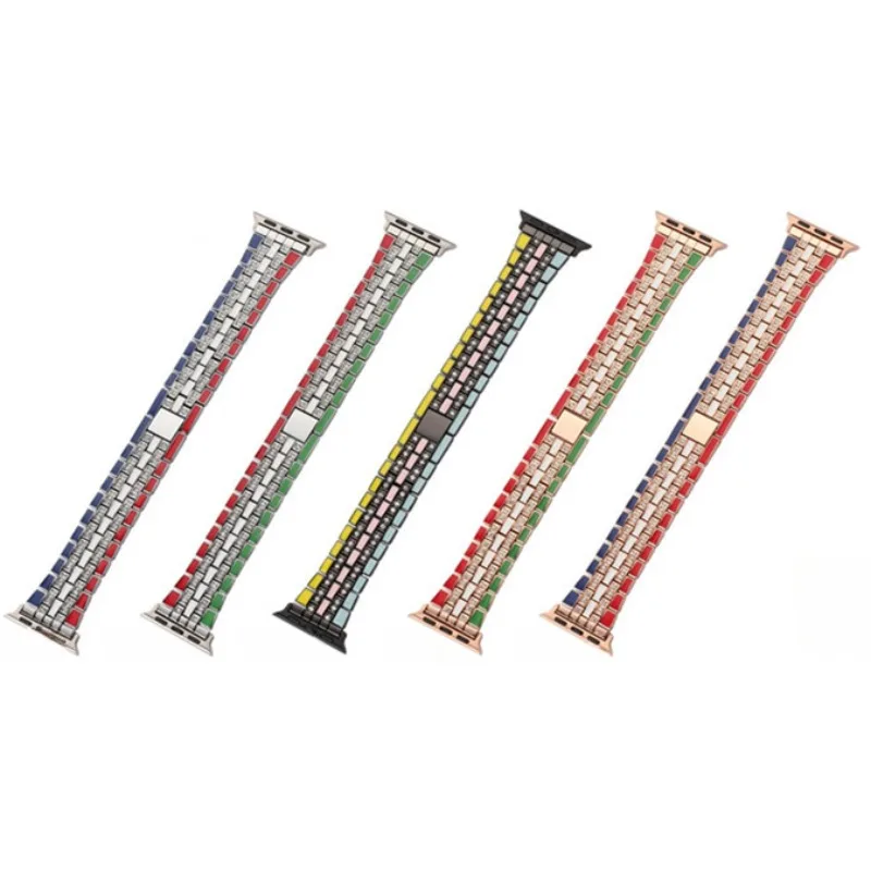 Luxury Metal Color Strap for Apple Watch Ultra 2 Band 49mm 45mm 44mm 42mm Metal Stainless Steel Bracelet Iwatch 9 8 7 6 5 SE
Luxury Metal Color Strap for Apple Watch Ultra 2 Band 49mm 45mm 44mm 42mm Metal Stainless Steel Bracelet Iwatch 9 8 7 6 5 SE