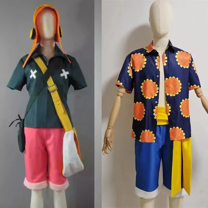 New Film Luffy Shirt Suit Outfits Halloween Carnival Cosplay Costumes Halloween NEW YEAR Party Clothing
New Film Luffy Shirt Suit Outfits Halloween Carnival Cosplay Costumes Halloween NEW YEAR Party Clothing