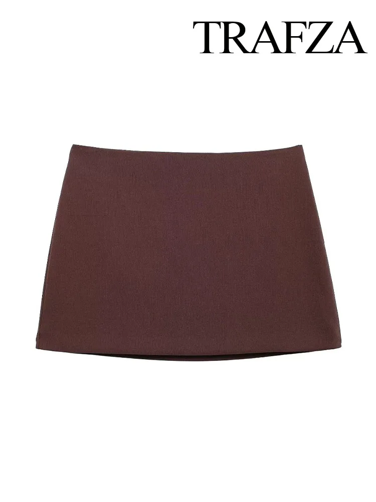TRAFZA Women Summer High Waist Side Zipper Solid Mini Skirt Woman New Fashion Casual Slim A-line Short Skirt Streetwear Mujer
TRAFZA Women Summer High Waist Side Zipper Solid Mini Skirt Woman New Fashion Casual Slim A-line Short Skirt Streetwear Mujer