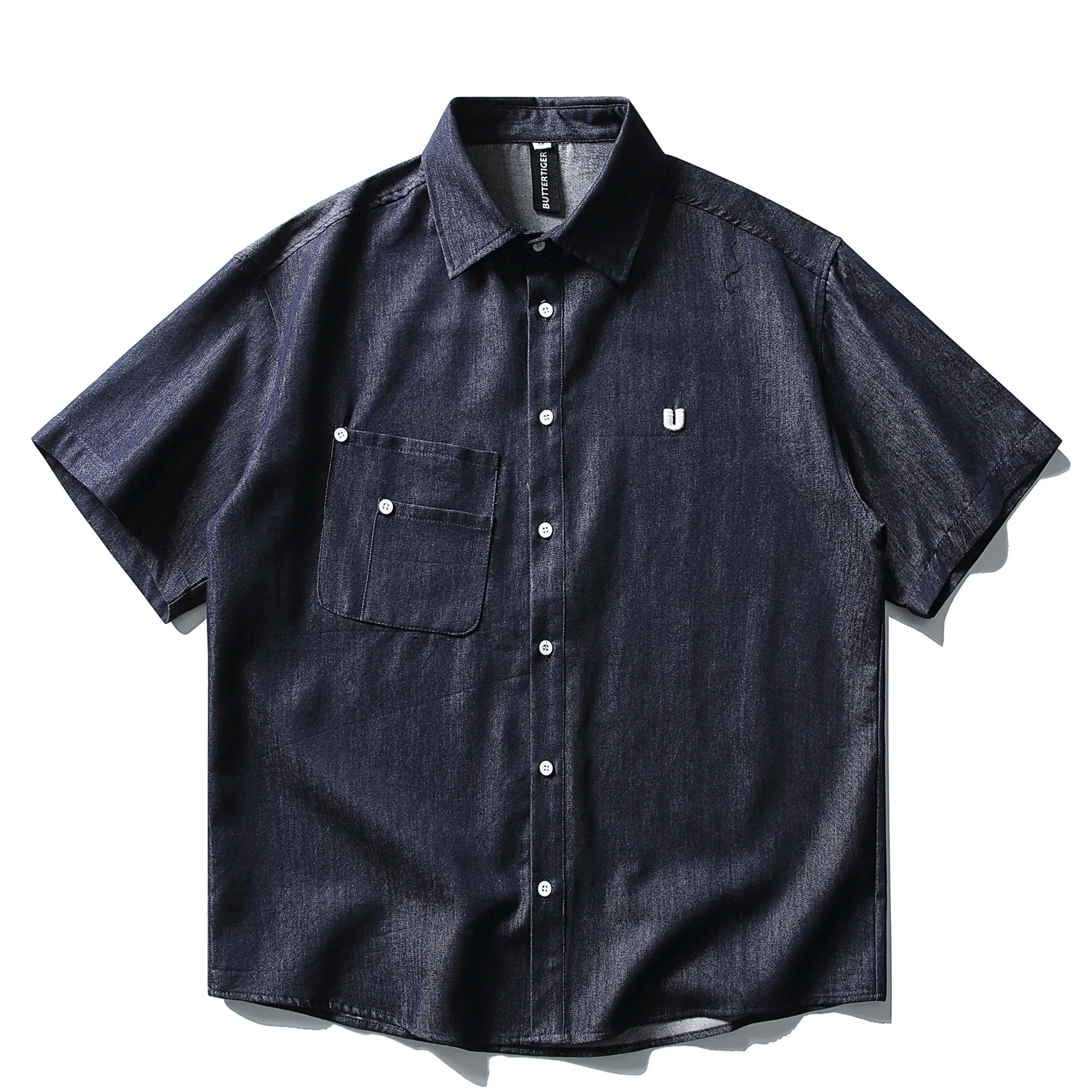 Japanese Retro Amikaji Denim Original Color Denim Short Sleeved Shirt Men and Women Loose Five Quarter Sleeved Workwear Shirt
Japanese Retro Amikaji Denim Original Color Denim Short Sleeved Shirt Men and Women Loose Five Quarter Sleeved Workwear Shirt