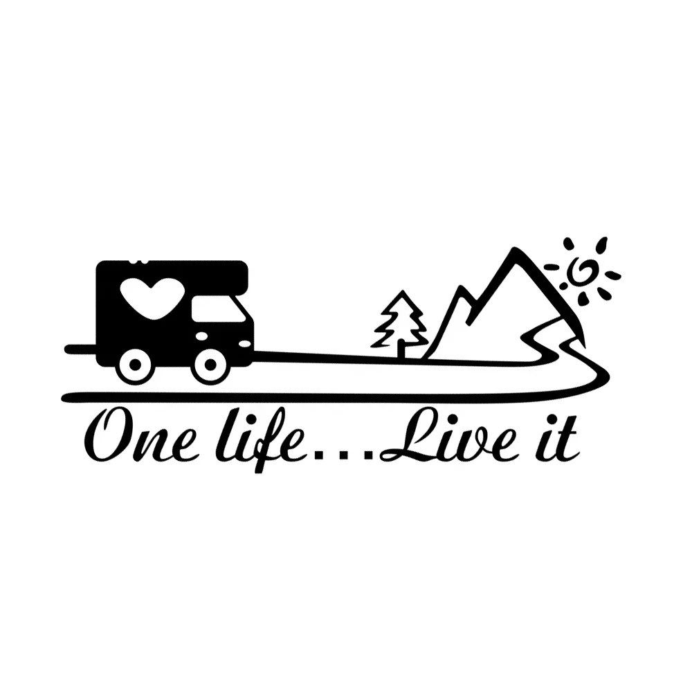 One Life Live It Car Sticker Van Camper Decor Decal Vinyl Vanlife Decoration For Truck Camper RV Caravan Body Auto Accessories
One Life Live It Car Sticker Van Camper Decor Decal Vinyl Vanlife Decoration For Truck Camper RV Caravan Body Auto Accessories