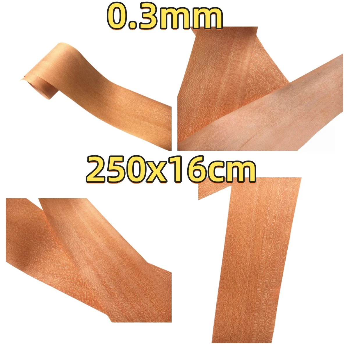 Natural Orange Nice Veneer, 0.3mm, 250x16cm, For Musical Instrument & Watch Box Veneering.
Natural Orange Nice Veneer, 0.3mm, 250x16cm, For Musical Instrument & Watch Box Veneering.