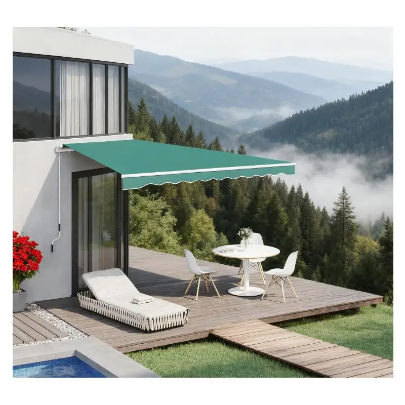 Manual Crank Retractable Patio Awning Sunshade Shelter Canopy for Outdoor Use
Manual Crank Retractable Patio Awning Sunshade Shelter Canopy for Outdoor Use
