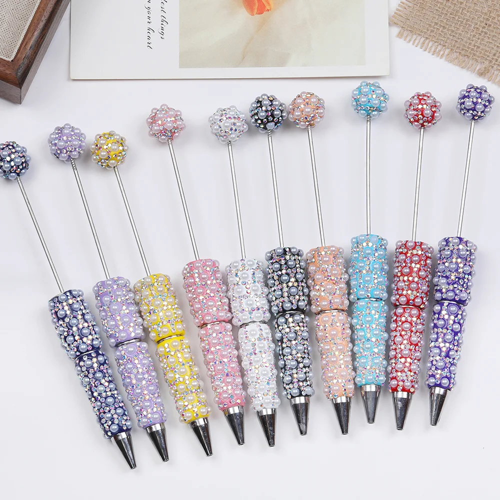 Cordial Design 10Pcs 18*154MM DIY Beadable Pen Findings/Imitation Pearl Rhinestone Pens/Beaded Pen Accessories/Hand Made #17689
Cordial Design 10Pcs 18*154MM DIY Beadable Pen Findings/Imitation Pearl Rhinestone Pens/Beaded Pen Accessories/Hand Made #17689