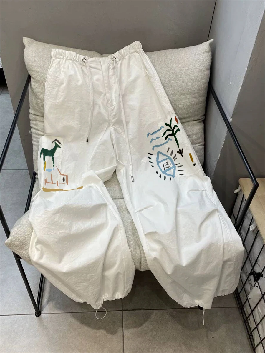 Модные брюки с высокой талией и прямыми штанинами, повседневные широкие брюки унисекс, летние трендовые свободные удобные брюки
Модные брюки с высокой талией и прямыми штанинами, повседневные широкие брюки унисекс, летние трендовые свободные удобные брюки