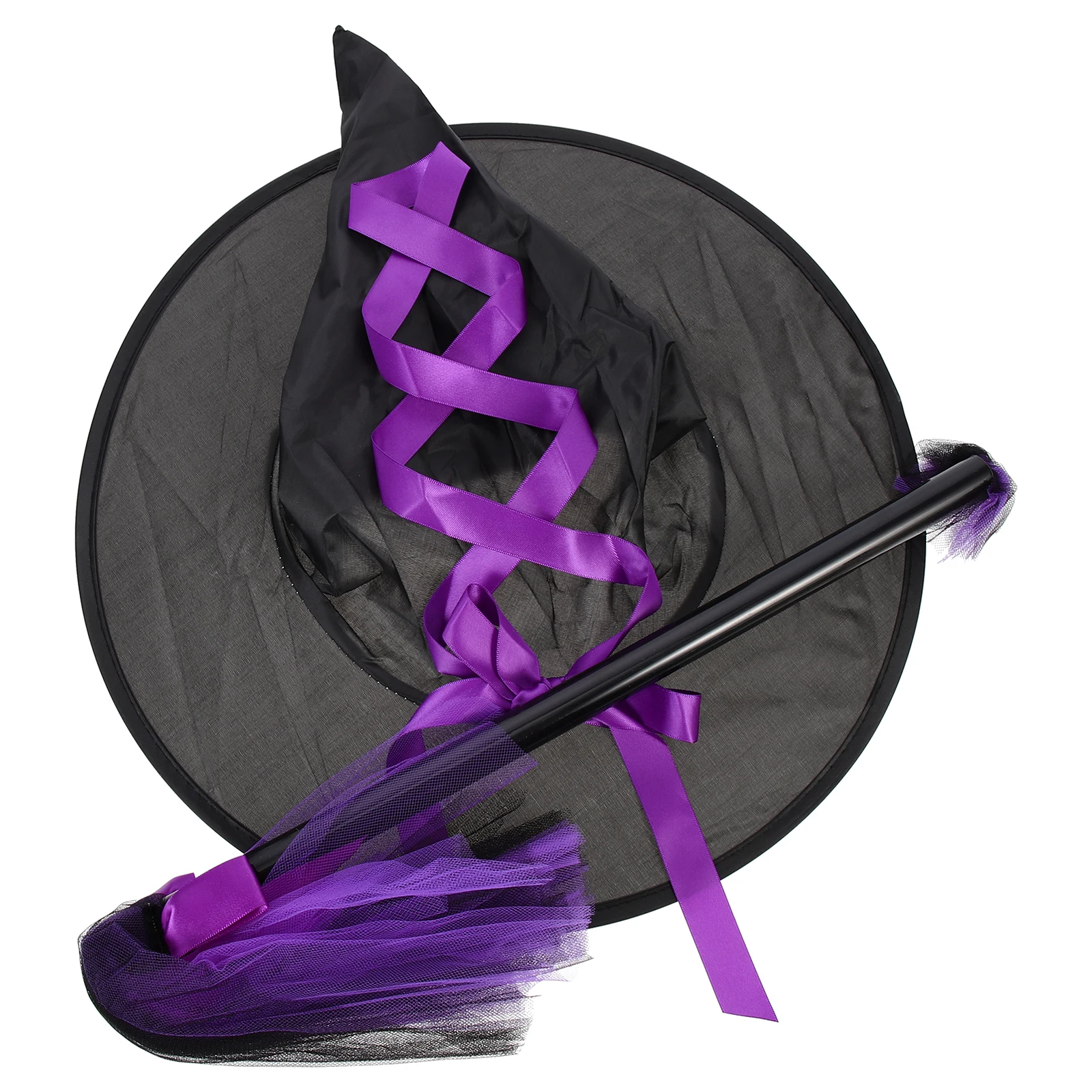 Witch Hat Set Halloween Hats Broom Accessories Cosplay Props Stage Performance Purple Brooms Child Durable Long Term Classic
Witch Hat Set Halloween Hats Broom Accessories Cosplay Props Stage Performance Purple Brooms Child Durable Long Term Classic