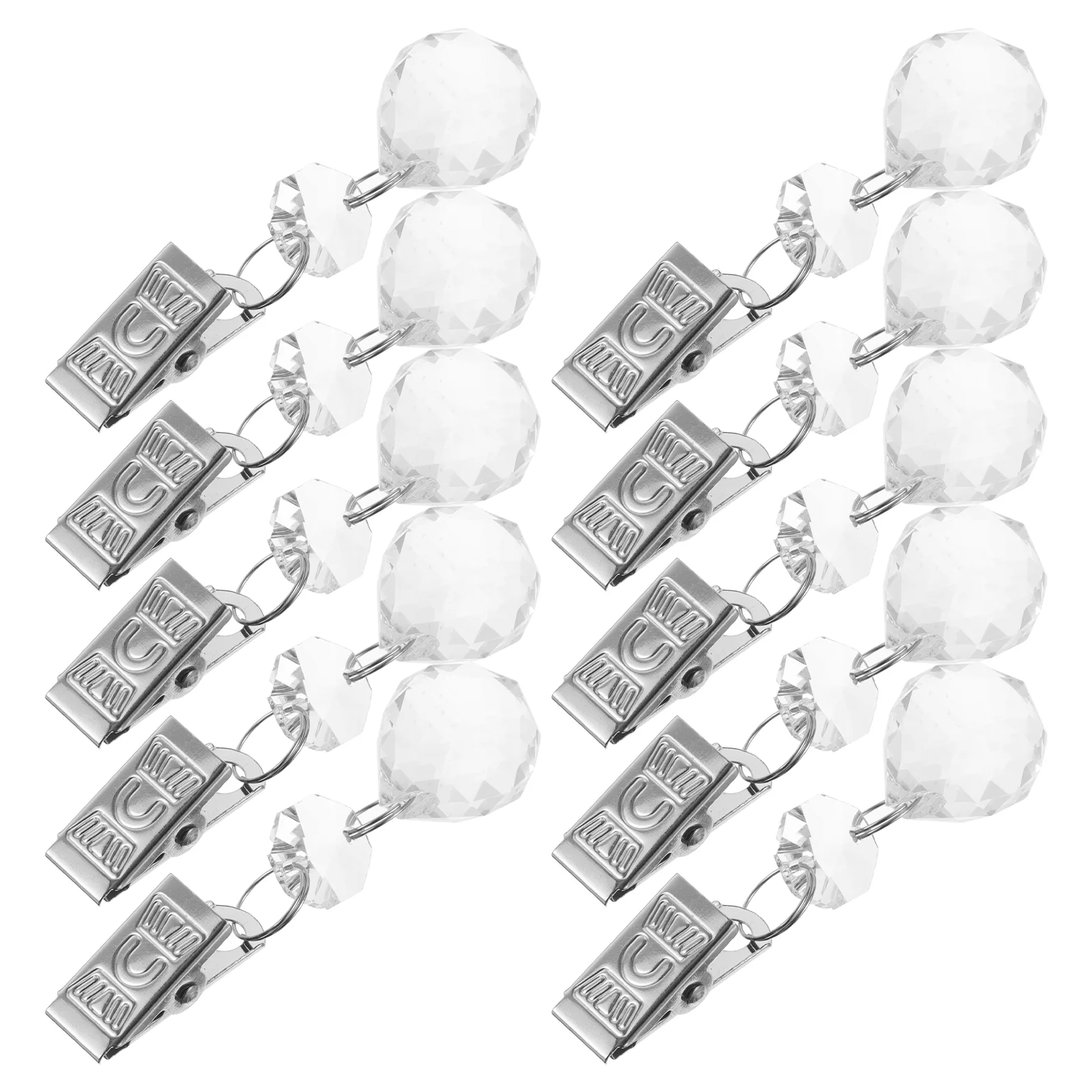 12 Pcs Tablecloth Clip Crystal Pendant Curtain Weight outside Weights on Decorative Outdoor Garden Flag Metal
12 Pcs Tablecloth Clip Crystal Pendant Curtain Weight outside Weights on Decorative Outdoor Garden Flag Metal