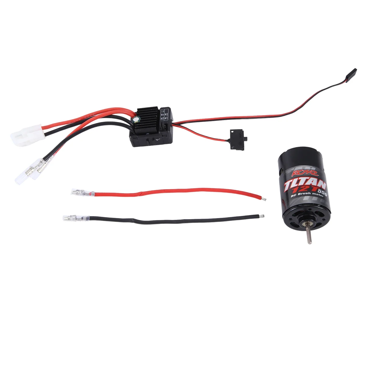 AM-12T 550 Brushed Motor Waterproof with 1060 Brushed Electric 60A ESC for 1/10 RC Crawler SCX10 II III Slash TRX4 TRX6
AM-12T 550 Brushed Motor Waterproof with 1060 Brushed Electric 60A ESC for 1/10 RC Crawler SCX10 II III Slash TRX4 TRX6