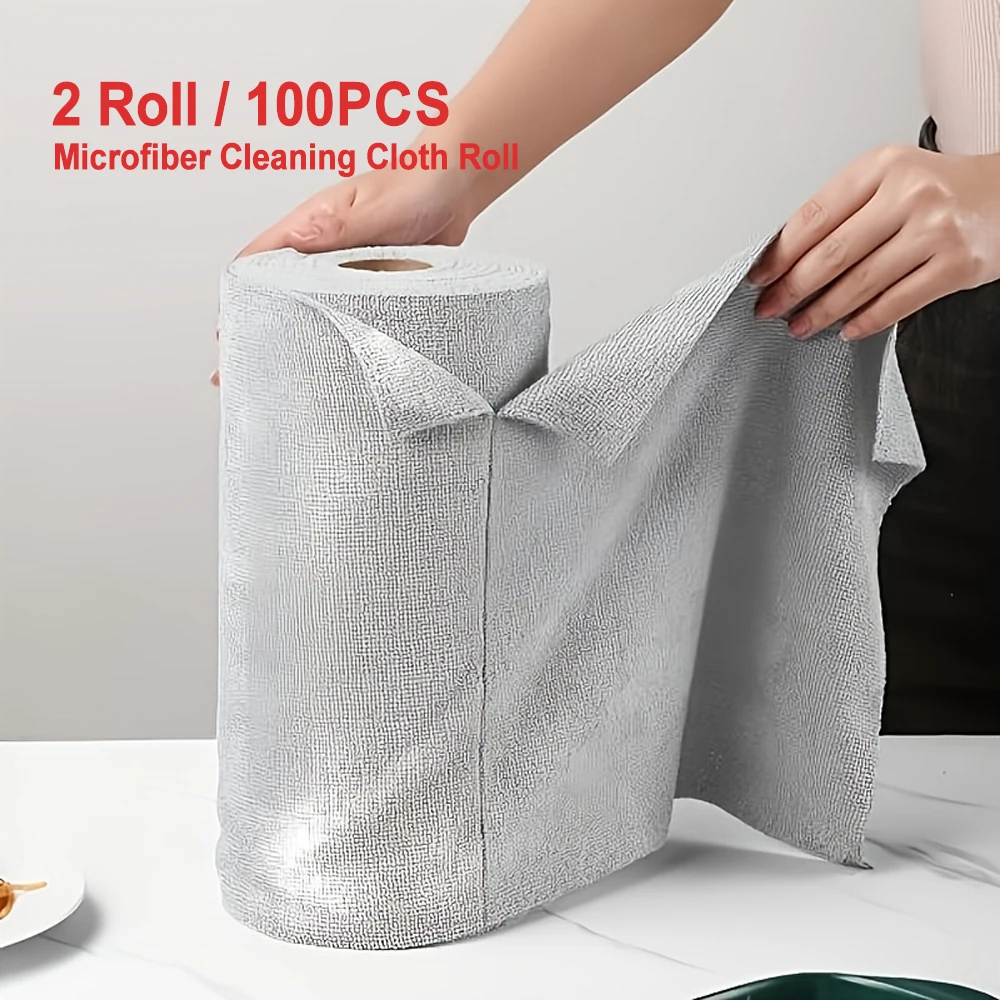 100Pcs Microfiber Cleaning Cloth Roll- Super Absorbent Reusable Cleaning Cloth, 12 "x12" Scratch Free And Hairless For Cars
100Pcs Microfiber Cleaning Cloth Roll- Super Absorbent Reusable Cleaning Cloth, 12 "x12" Scratch Free And Hairless For Cars