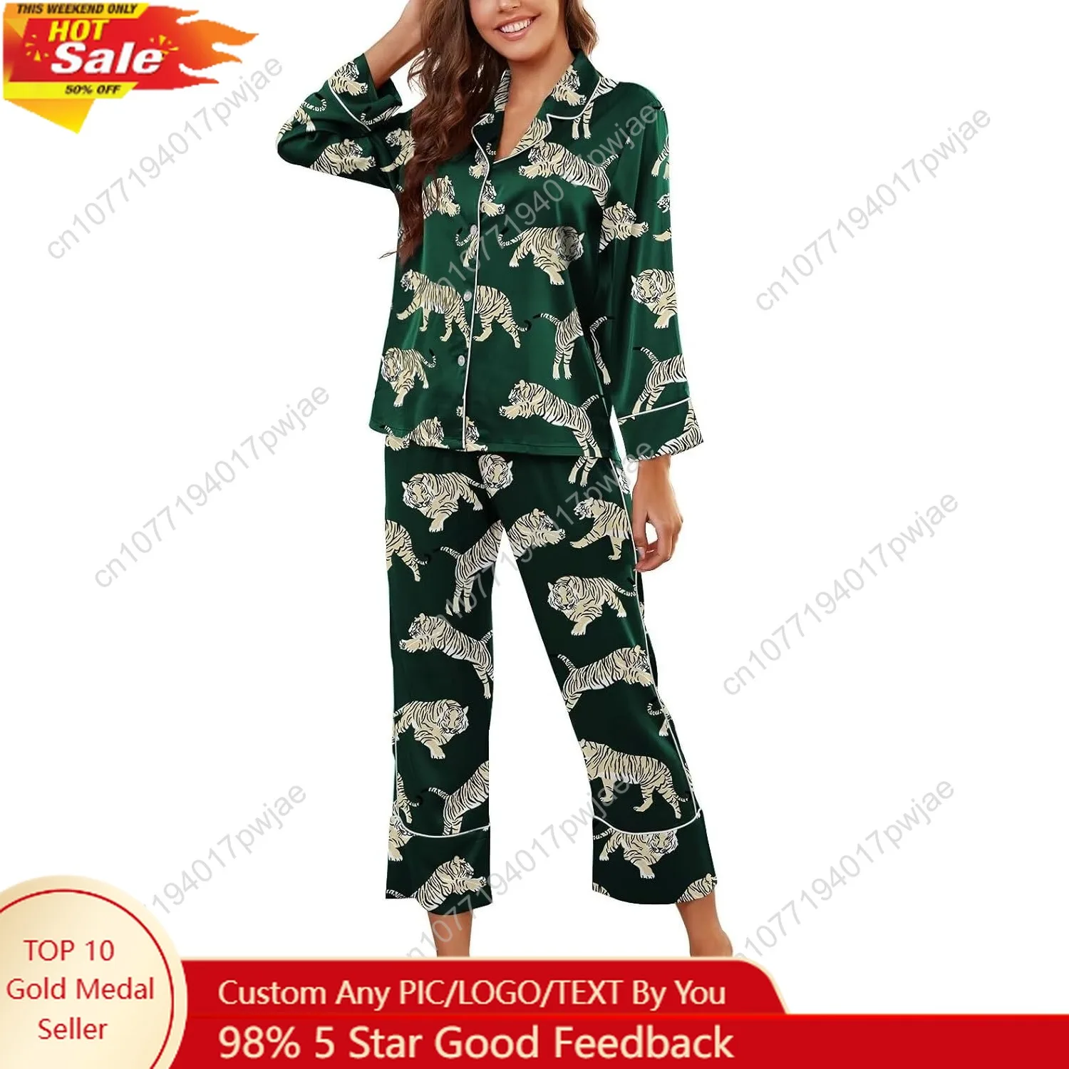 Brosloth Women's Silk Satin Pajamas Pjs Sets Cute Lace Pattern Two Piece Loungewear Set Button Up Pajamas Sleepwear Black
Brosloth Women's Silk Satin Pajamas Pjs Sets Cute Lace Pattern Two Piece Loungewear Set Button Up Pajamas Sleepwear Black