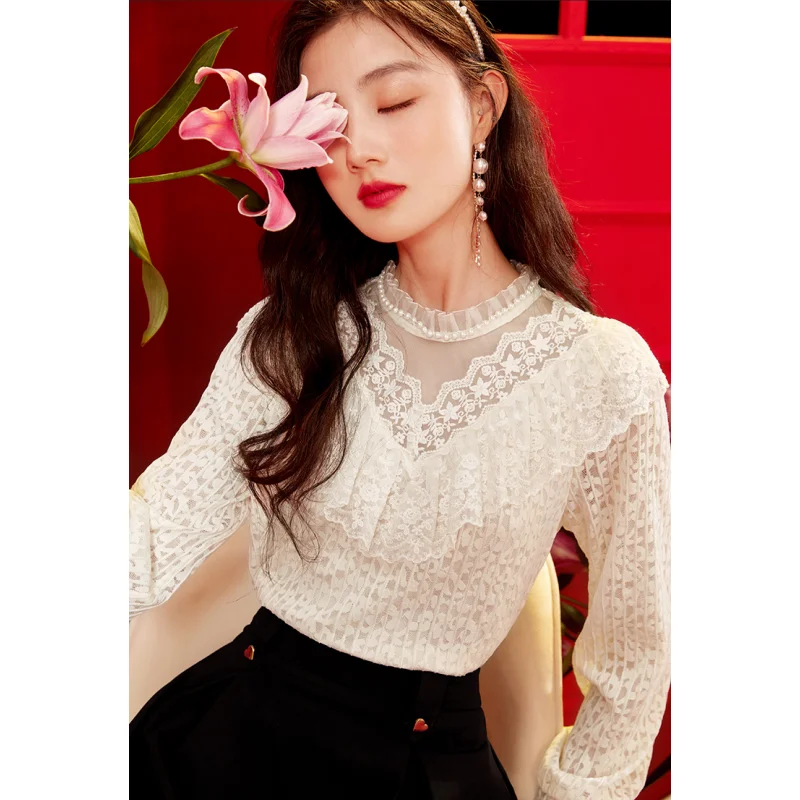Women Shirt Spring Beige Shirt Hollow-out Fashion Leisure 2023 NEW Female Long Sleeve Chic Comfortable Casual Blouse Tops
Women Shirt Spring Beige Shirt Hollow-out Fashion Leisure 2023 NEW Female Long Sleeve Chic Comfortable Casual Blouse Tops