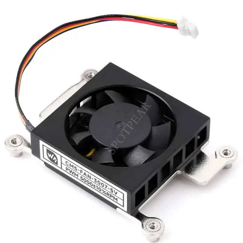 CM5 5V 3007 Cooling Fan For Raspberry Pi Compute Module 5 Low noise with heat conductive tape
CM5 5V 3007 Cooling Fan For Raspberry Pi Compute Module 5 Low noise with heat conductive tape