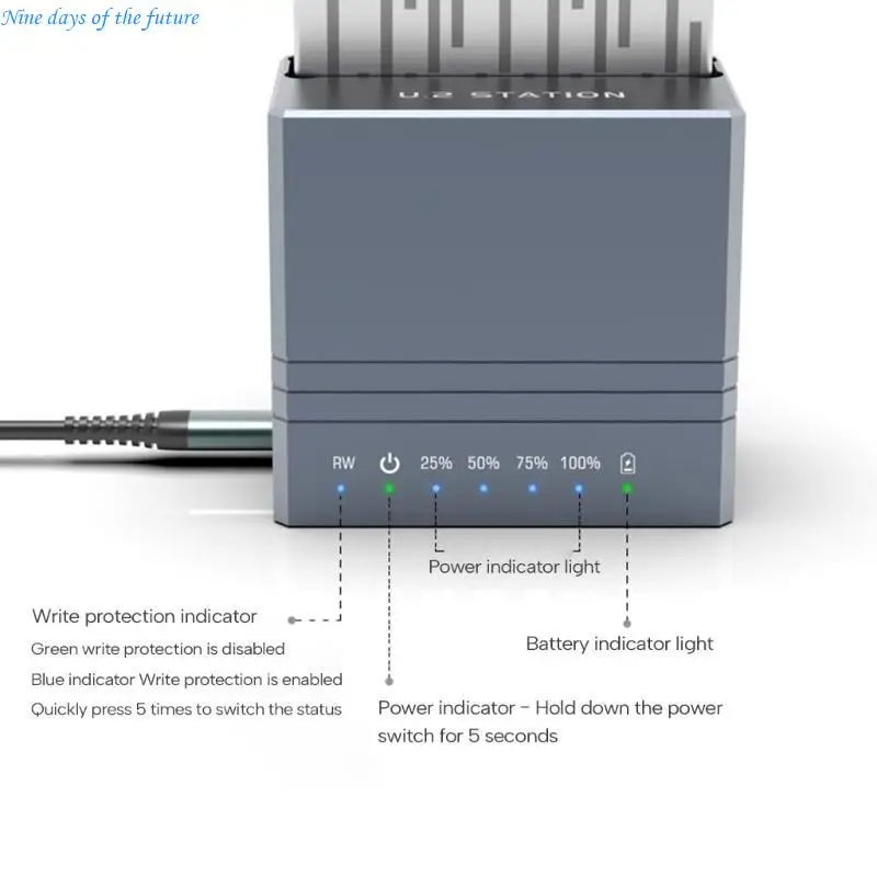 Hard Drive Base 2.5inchesU2 HDD Enclosure Station Up to 10Gbps PowerFree E65A
Hard Drive Base 2.5inchesU2 HDD Enclosure Station Up to 10Gbps PowerFree E65A