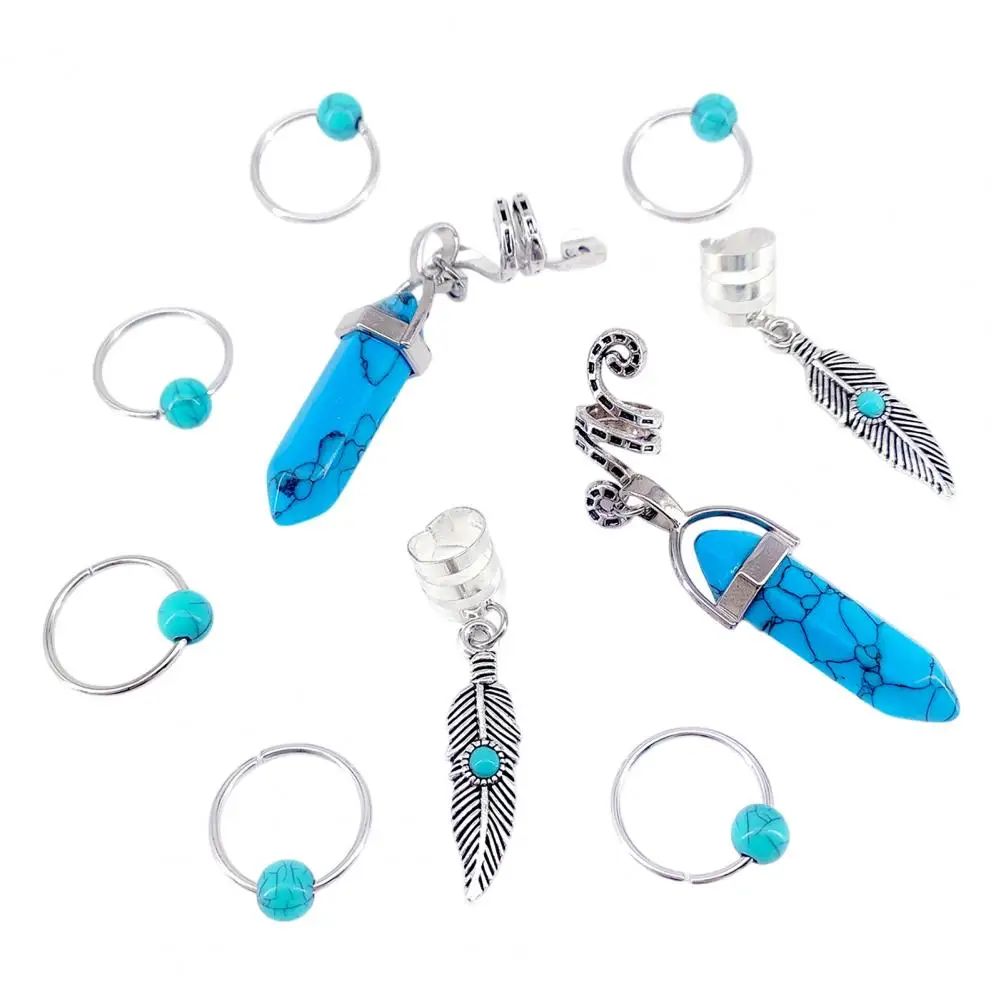 10Pcs Lightweight Hair Buckle Feather Style Dreadlocks Hair Accessories, Alloy Open Design Braid Hair Clips for Braids
10Pcs Lightweight Hair Buckle Feather Style Dreadlocks Hair Accessories, Alloy Open Design Braid Hair Clips for Braids