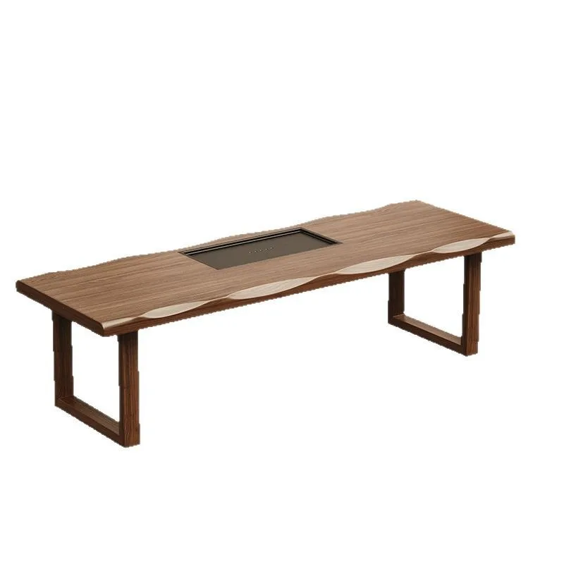 Tea table and chair combination, new Chinese solid wood large board tea table office tea table
Tea table and chair combination, new Chinese solid wood large board tea table office tea table