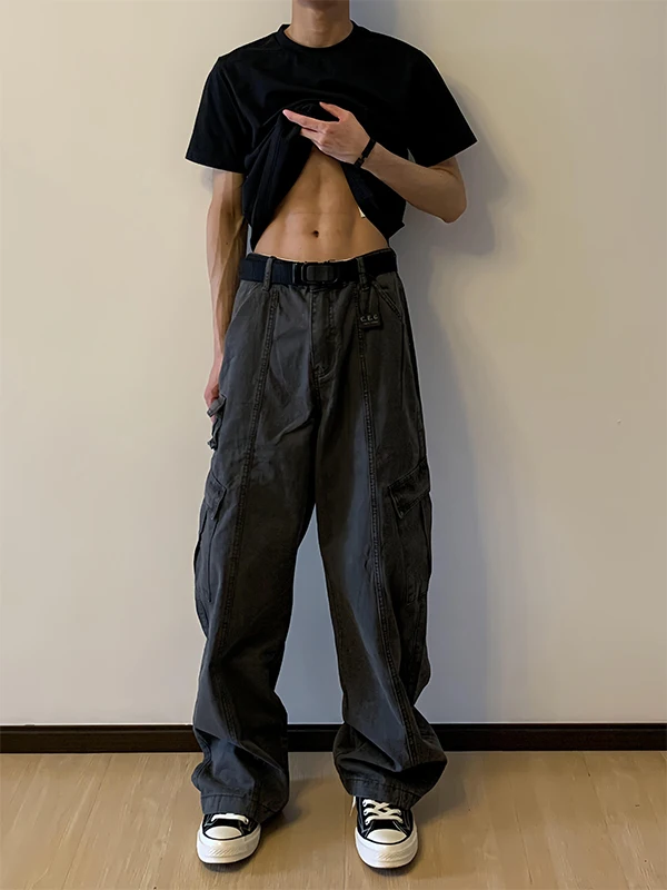 Мужские рабочие брюки Deep ey Deconstructed: летние, в американском ретро-стиле, тонкие, прямые, с отворотами, повседневные, свободного кроя, длинные
Мужские рабочие брюки Deep ey Deconstructed: летние, в американском ретро-стиле, тонкие, прямые, с отворотами, повседневные, свободного кроя, длинные