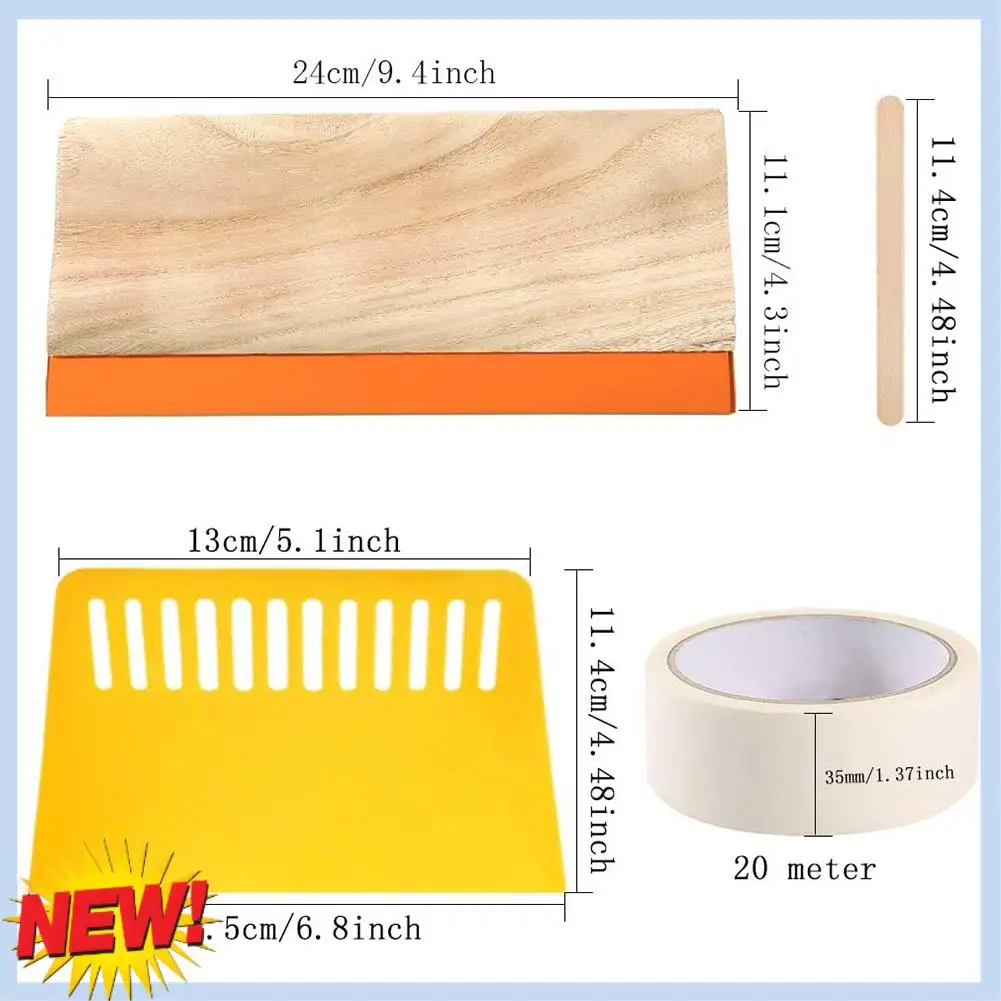 AT14 Screen Printing Starter Kit, 10 X 14 Inch Wood Silk Screen Printing Frame With 110 White Mesh, Screen Printing Squeegees
AT14 Screen Printing Starter Kit, 10 X 14 Inch Wood Silk Screen Printing Frame With 110 White Mesh, Screen Printing Squeegees