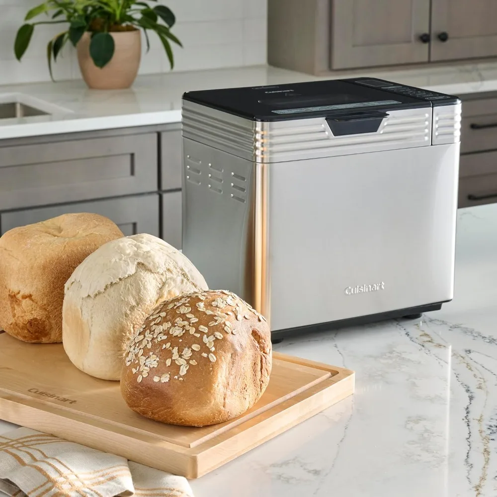 Cuisinart Bread Maker Machine, Stainless Steel Convection Bread Machine with 16 Menu Options, 3 Loaf Sizes Up to 2 Lb., 3 Crust
Cuisinart Bread Maker Machine, Stainless Steel Convection Bread Machine with 16 Menu Options, 3 Loaf Sizes Up to 2 Lb., 3 Crust