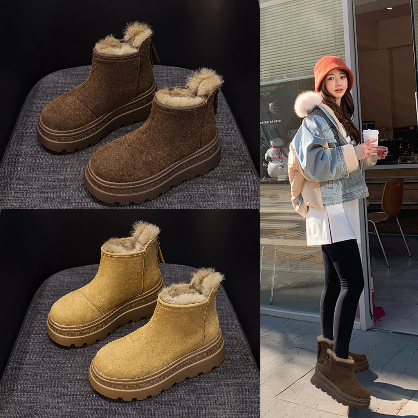 Snow boots women's 2026 winter new fashion casual style versatile back zipper women's boots
Snow boots women's 2026 winter new fashion casual style versatile back zipper women's boots