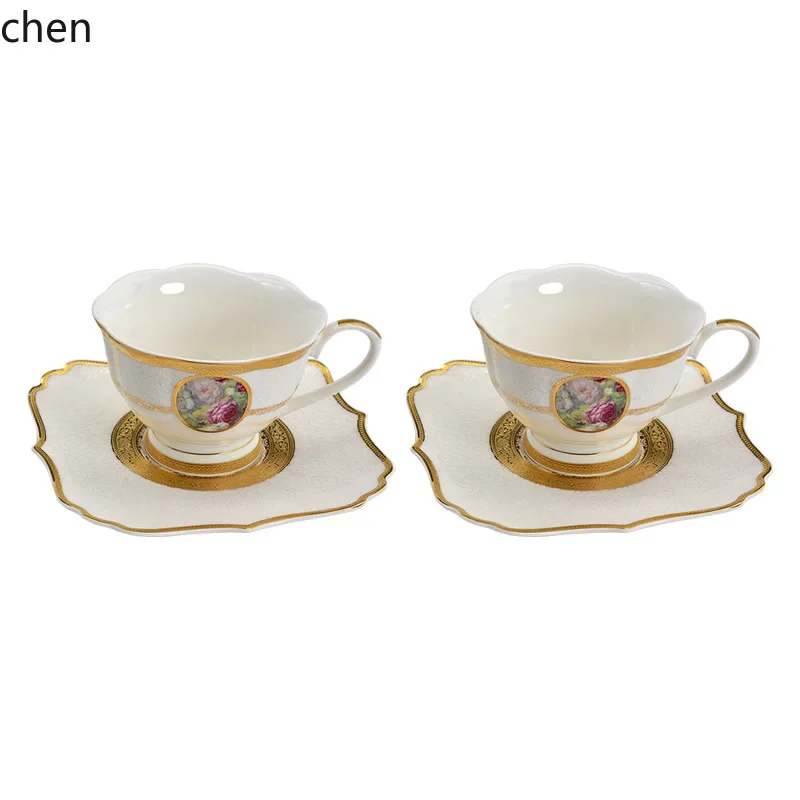 Exquisite Ceramic Coffee Set Fashionable Cup and Saucer Set Gift Gold-Edged Coffee Cup
Exquisite Ceramic Coffee Set Fashionable Cup and Saucer Set Gift Gold-Edged Coffee Cup