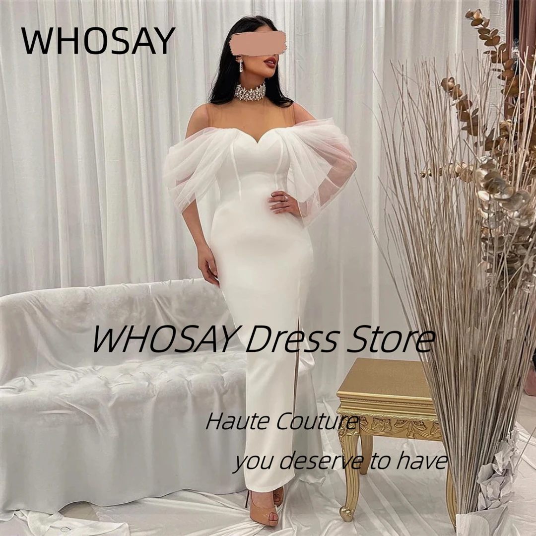 WHOSAY Crystals High Collar Prom Dresses 2025 Newest Tulle Off Shoulder Vestidos Des Fiesta Side Slit Ankle Length Evening Gowns
WHOSAY Crystals High Collar Prom Dresses 2025 Newest Tulle Off Shoulder Vestidos Des Fiesta Side Slit Ankle Length Evening Gowns