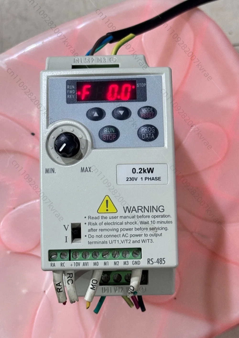 used VFD002L21A Inverter 0.2KW 230V Single Phase, Panel+RS485, Used Good Second-Hand
used VFD002L21A Inverter 0.2KW 230V Single Phase, Panel+RS485, Used Good Second-Hand