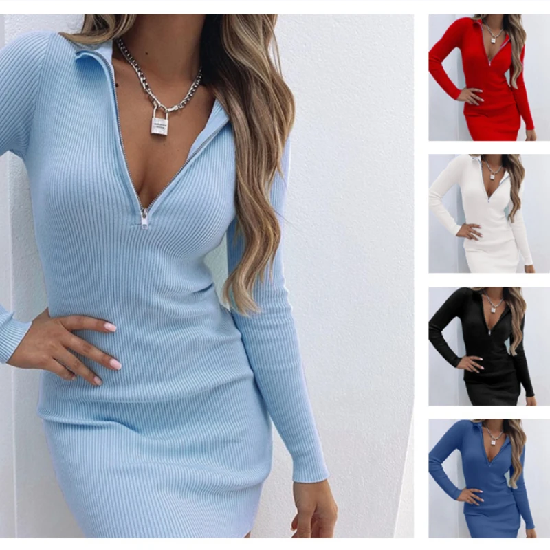 2024 Autumn Fashion Lapel Zipper High Waisted Long Sleeved Base Dress Short Skirt Dresses for Women Vestidos De Fiesta White
2024 Autumn Fashion Lapel Zipper High Waisted Long Sleeved Base Dress Short Skirt Dresses for Women Vestidos De Fiesta White