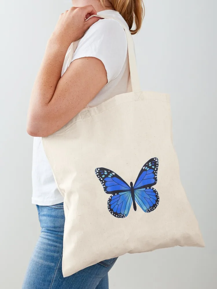 Blue butterfly Tote Bag shopper bag women Gift bag canvas shopping
Blue butterfly Tote Bag shopper bag women Gift bag canvas shopping