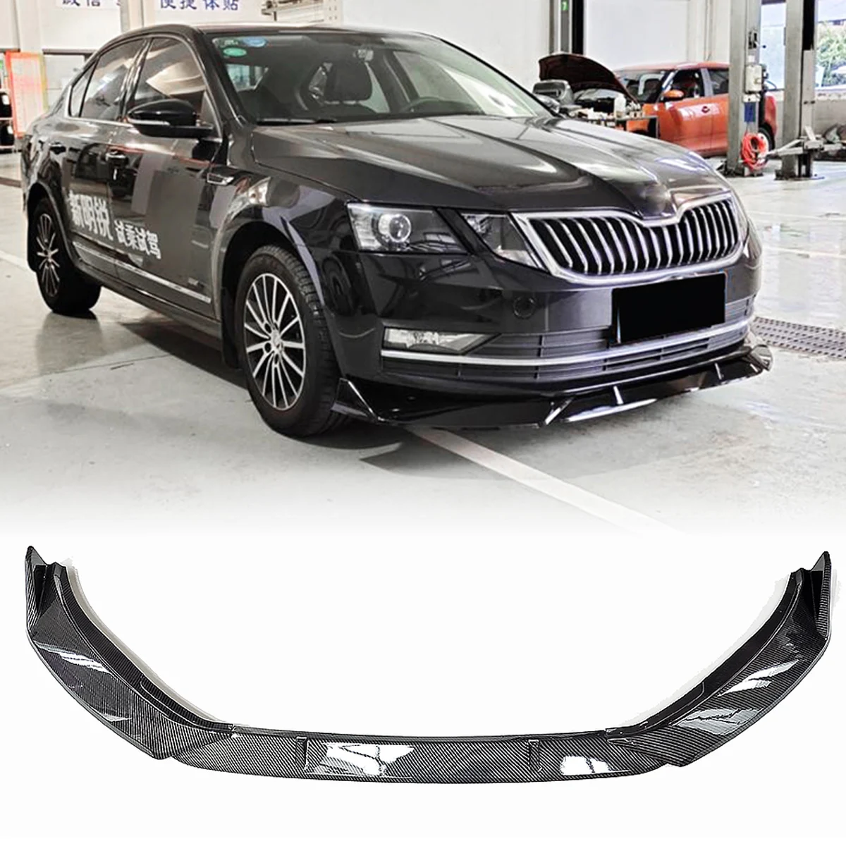 For Skoda Octavia 2018-2020 Front Bumper Lip Body Kit Spoiler Deflector Car Styling 3pcs Black Carbon Fiber Look
For Skoda Octavia 2018-2020 Front Bumper Lip Body Kit Spoiler Deflector Car Styling 3pcs Black Carbon Fiber Look