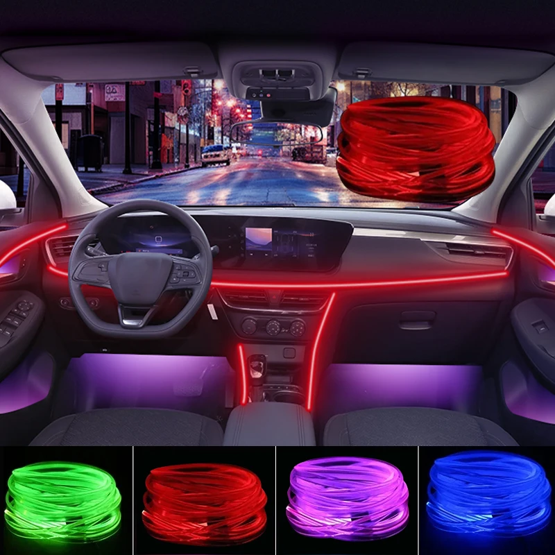Car Interior Decorative Light Strips 3M Cold White LED Dashboard Console Ambient Lamp for Modern Vehicle Build
Car Interior Decorative Light Strips 3M Cold White LED Dashboard Console Ambient Lamp for Modern Vehicle Build