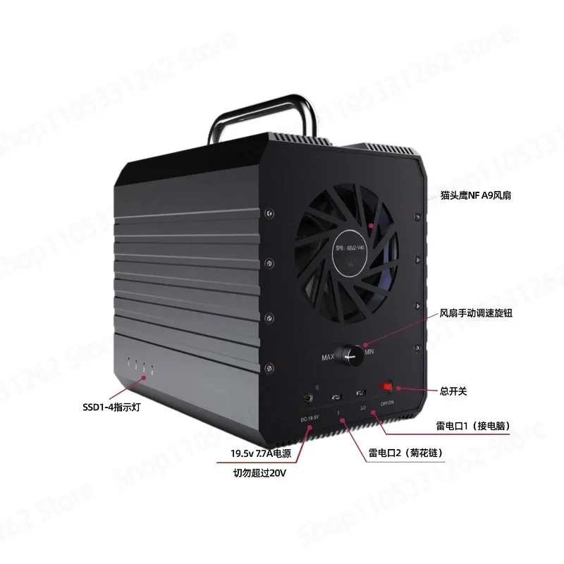 4-Bay Thunderbolt Enclosure Thunderbolt 3/4/5 Compatible U.2/U.3 DIT Storage Array Cabinet
4-Bay Thunderbolt Enclosure Thunderbolt 3/4/5 Compatible U.2/U.3 DIT Storage Array Cabinet