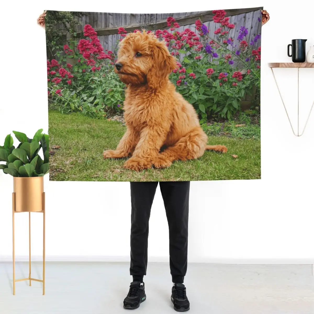 Red Cockapoo Puppy Throw Blanket Cozy Napping Blanket Gift for Mom Dad
Red Cockapoo Puppy Throw Blanket Cozy Napping Blanket Gift for Mom Dad