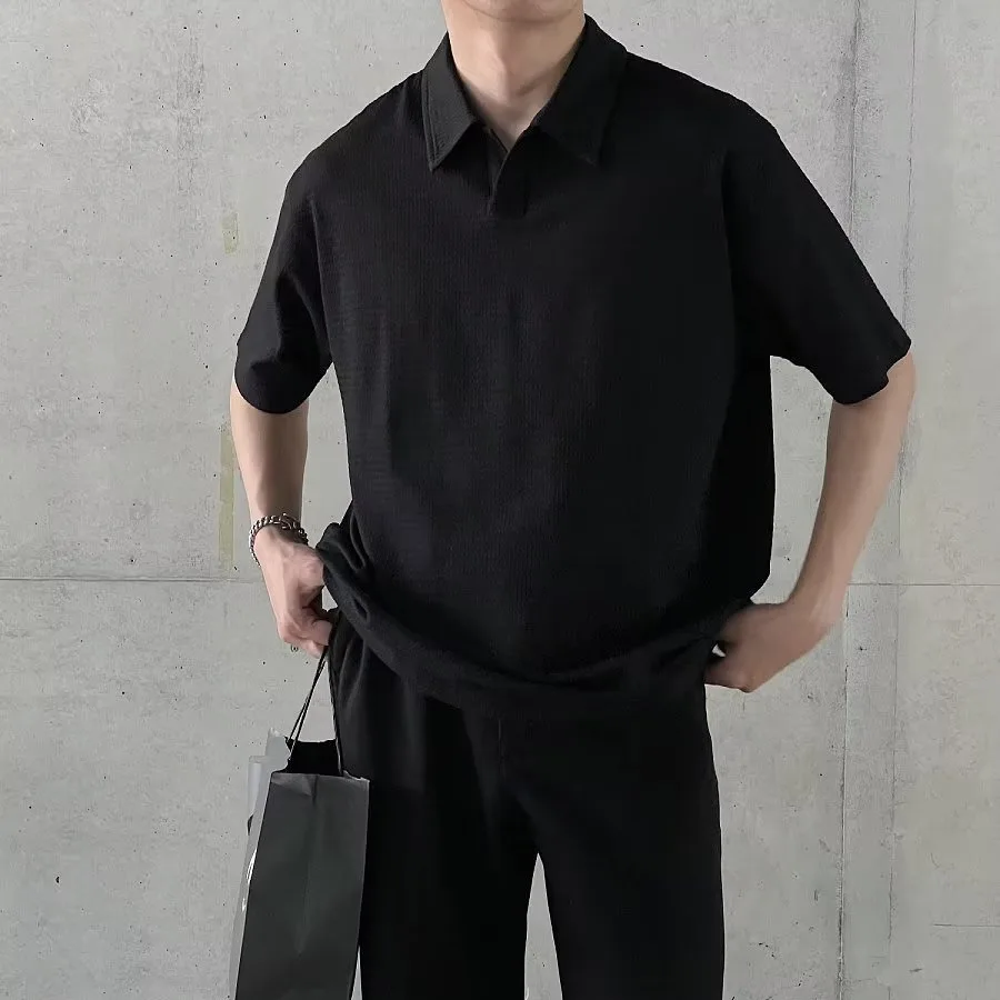 Summer clothing new short sleeved polo shirt men's loose collar T-shirt Korean version half sleeved casual top
Summer clothing new short sleeved polo shirt men's loose collar T-shirt Korean version half sleeved casual top