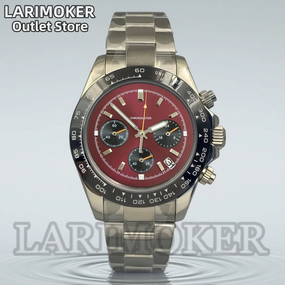 LARIMOKER 39mm Men's Watch VK63 Mecaquartz Chronograph Movement Three Subdials Dial Sapphire Crystal Steel Sports Wristwatch
LARIMOKER 39mm Men's Watch VK63 Mecaquartz Chronograph Movement Three Subdials Dial Sapphire Crystal Steel Sports Wristwatch
