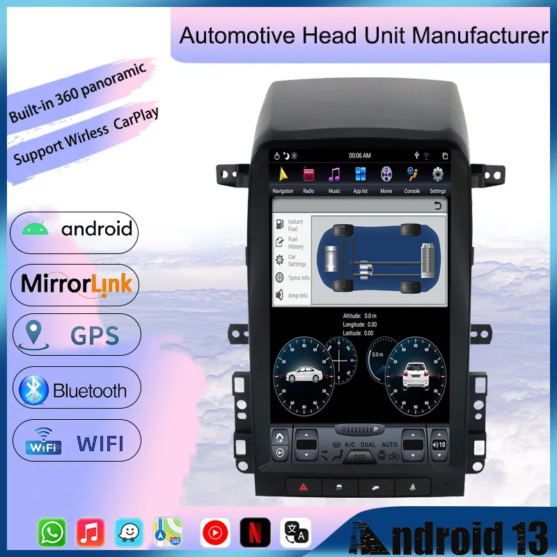 13.6 inch Touch Screen vertical screen android car player for Chevrolet captiva 2008-2012 radio audio stereo Gps navigation
13.6 inch Touch Screen vertical screen android car player for Chevrolet captiva 2008-2012 radio audio stereo Gps navigation